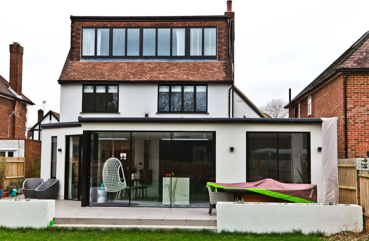 Esher House Extension Loft Conversion And Full Refurbishment Contemporary Exterior London By Idl Contractors Ltd Houzz