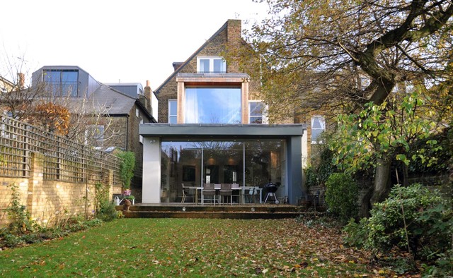 Extension And Renovation Of Edwardian House Contemporary Exterior