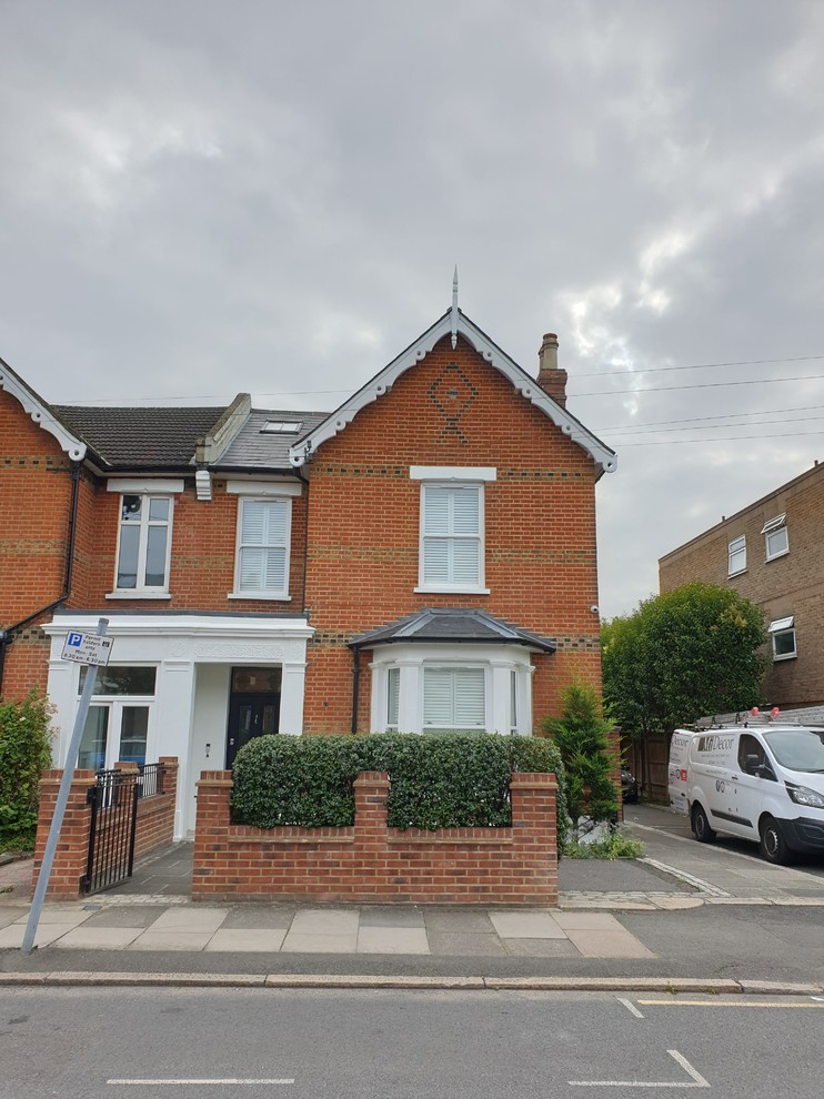 Exterior project with wood restoration, epoxy resin and masonry repair