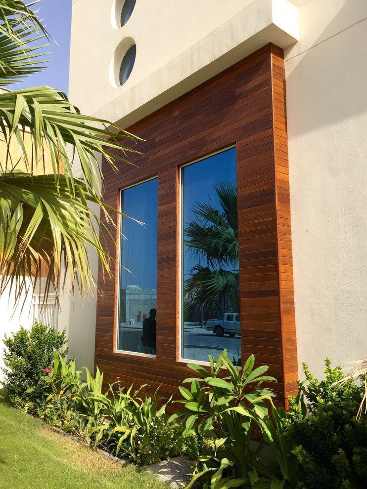 Exterpark Ipe Hardwood Cladding installed in Bahrain - Contemporary ...