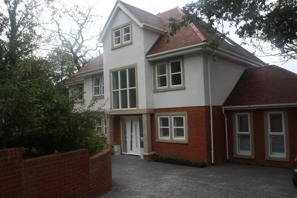 Modern house exterior in Surrey.