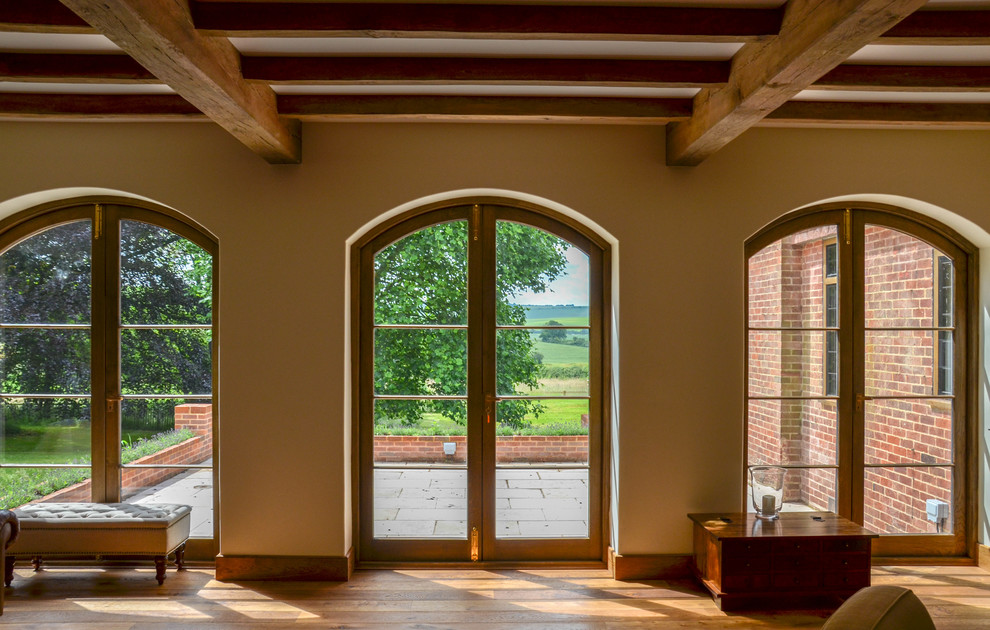 French Doors and Windows in Country Home - Farmhouse - Exterior