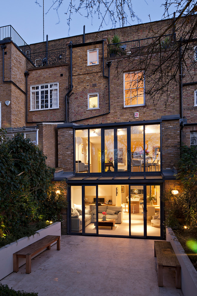 Design ideas for an urban house exterior in London.
