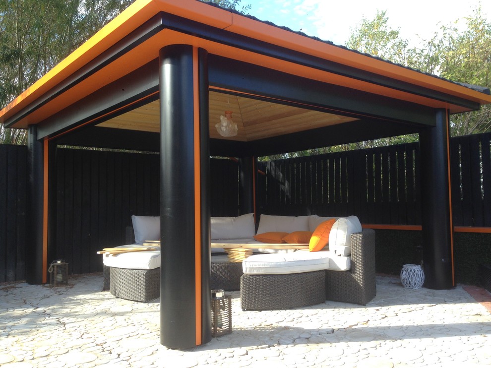 Gazebo Mediterranean Exterior Glasgow by First Class Joiners