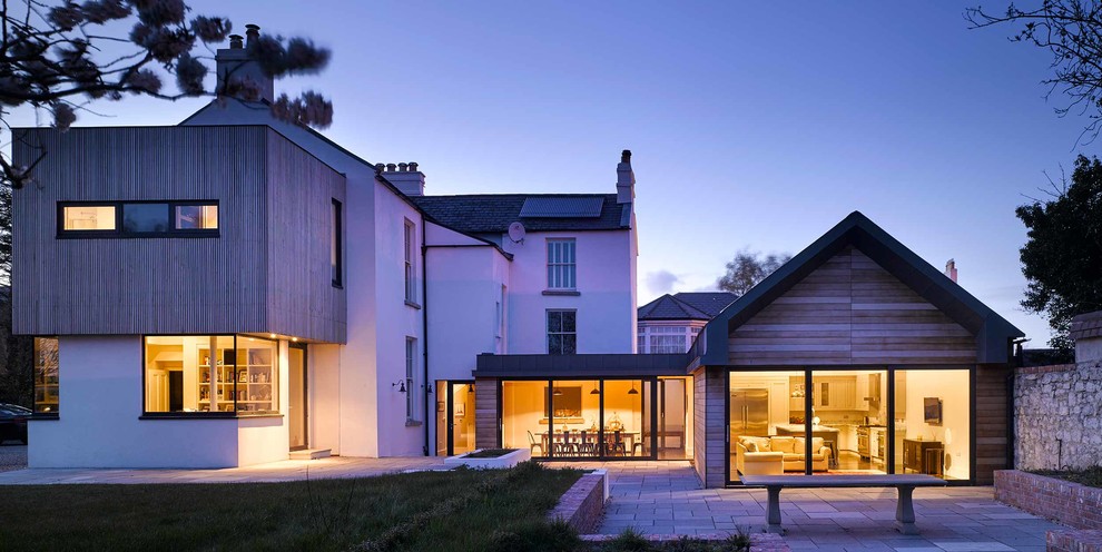 Example of a trendy exterior home design in Dublin