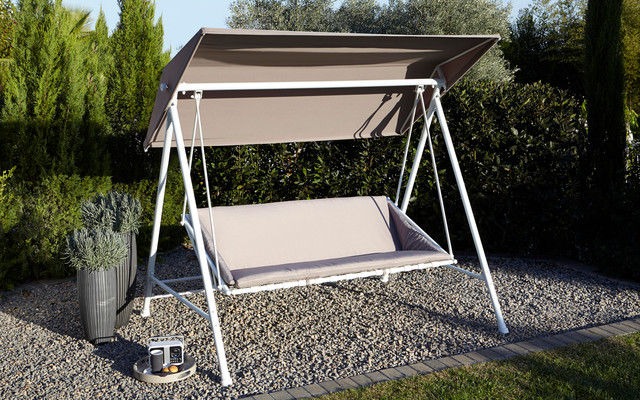 Janiero Swing Bench Contemporary House Exterior London Houzz Uk