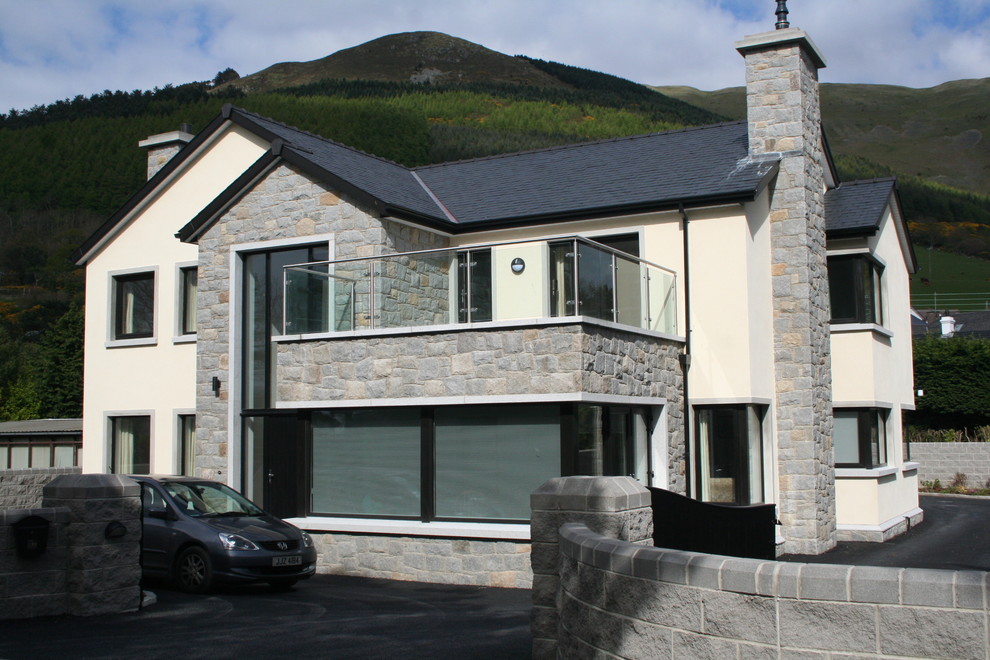 Contemporary house exterior in Belfast.