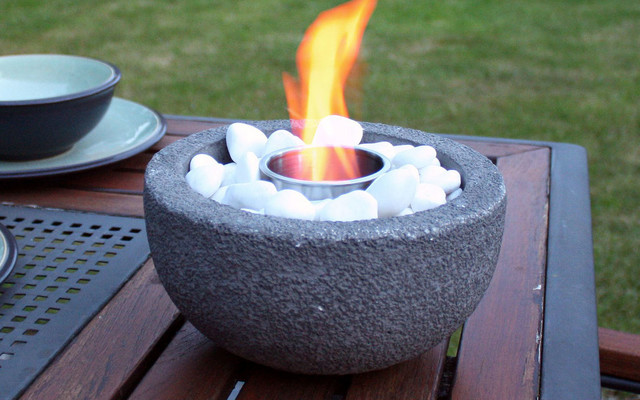 La Hacienda Arta Gel Burner Concrete Effect Modern Hauser Hampshire Houzz