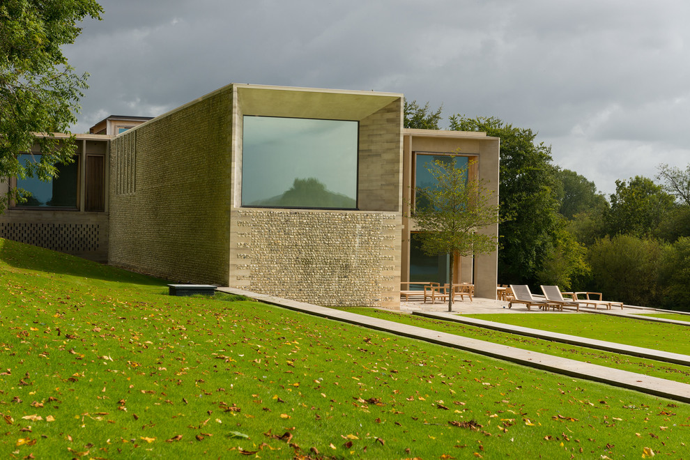 Design ideas for a modern house exterior in Oxfordshire.