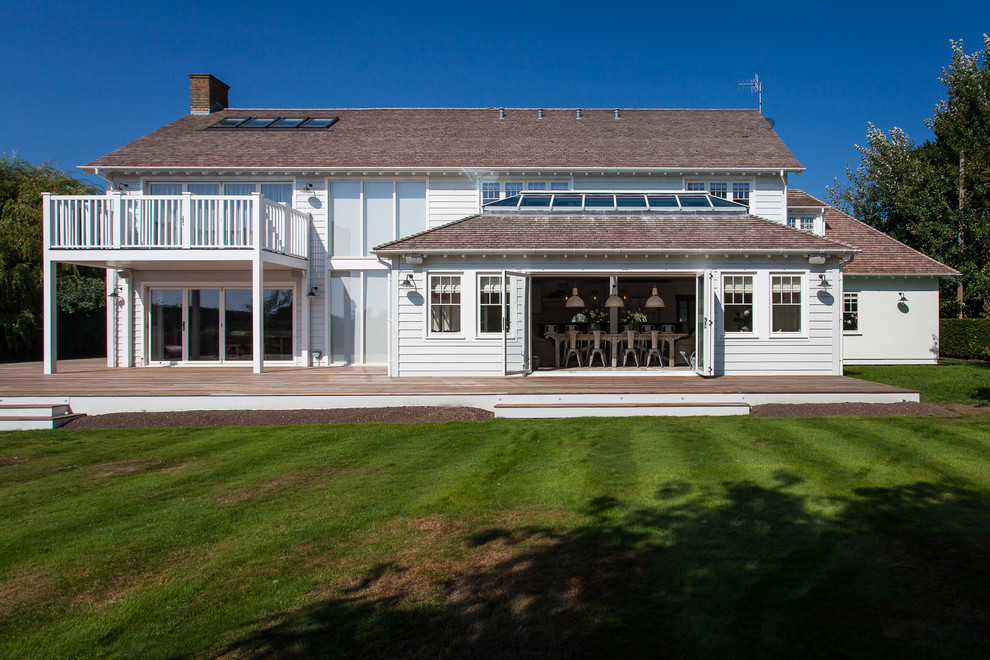 Photo of a white nautical house exterior in Sussex.