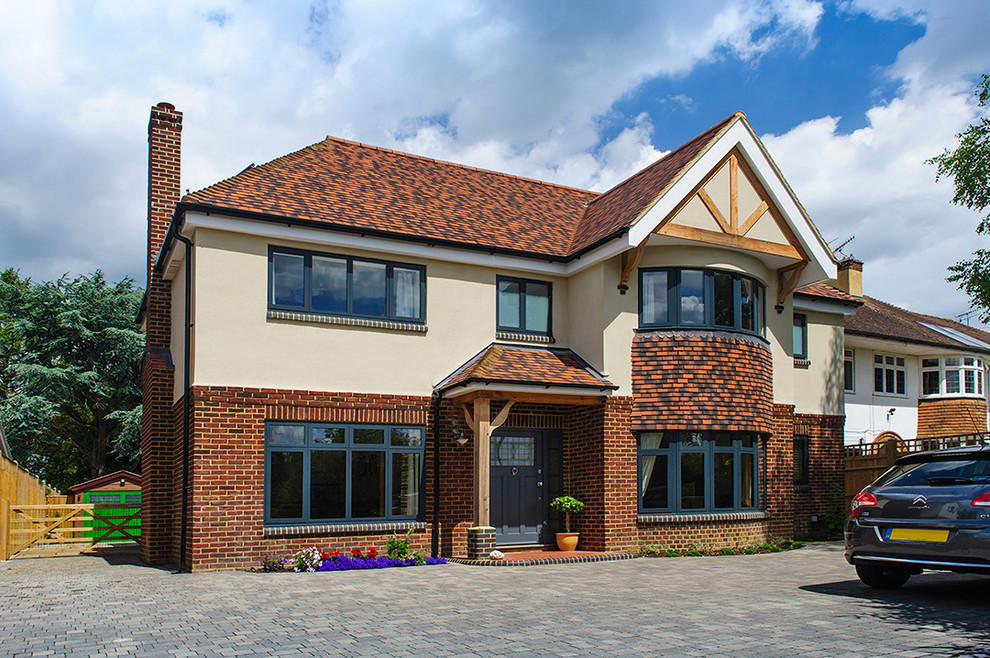 Design ideas for a classic house exterior in Kent.