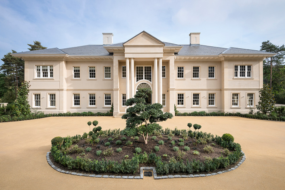 Design ideas for a classic house exterior in Berkshire.