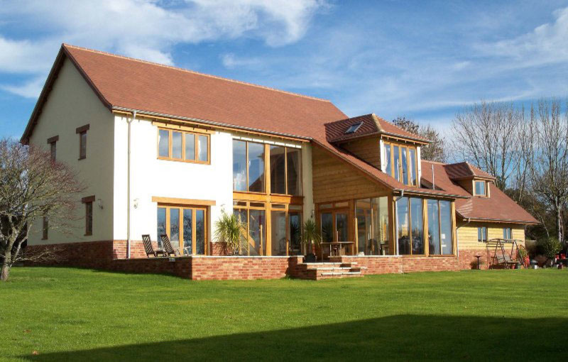 Photo of a contemporary house exterior in Dorset.
