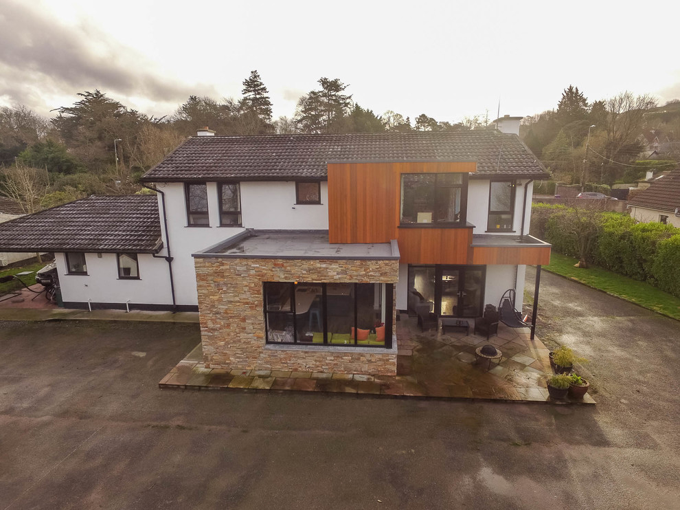 This is an example of a contemporary house exterior in Cork.