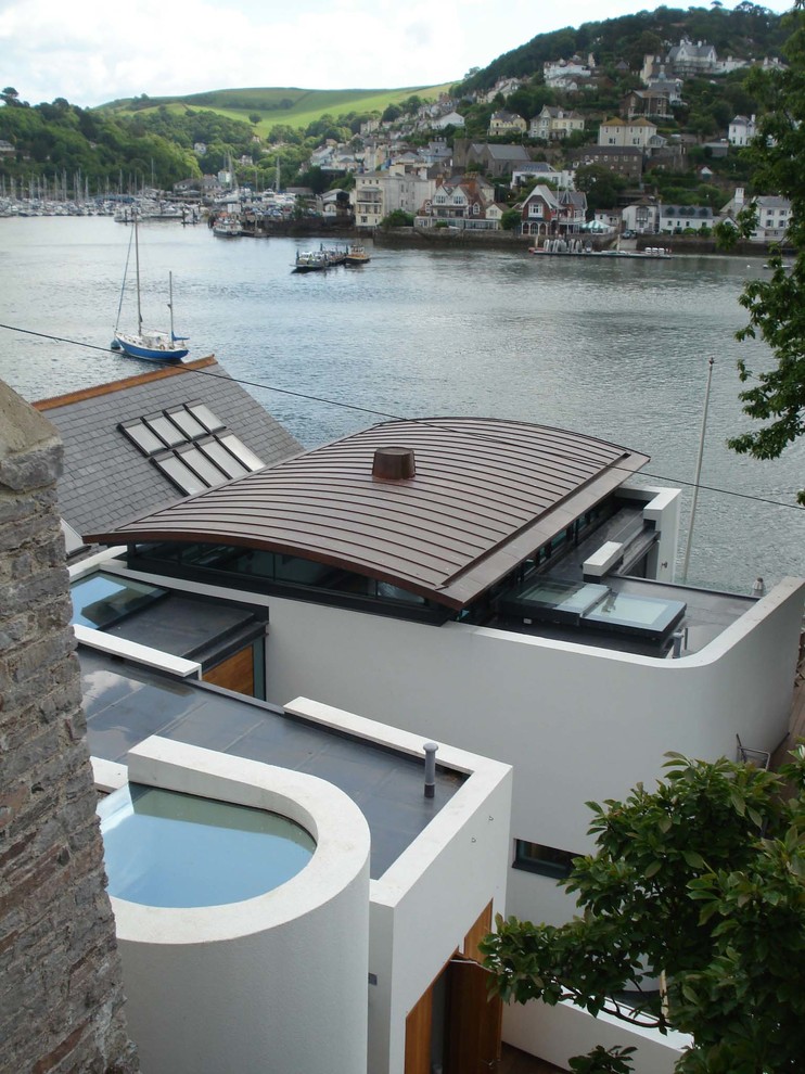 Contemporary house exterior in Devon.