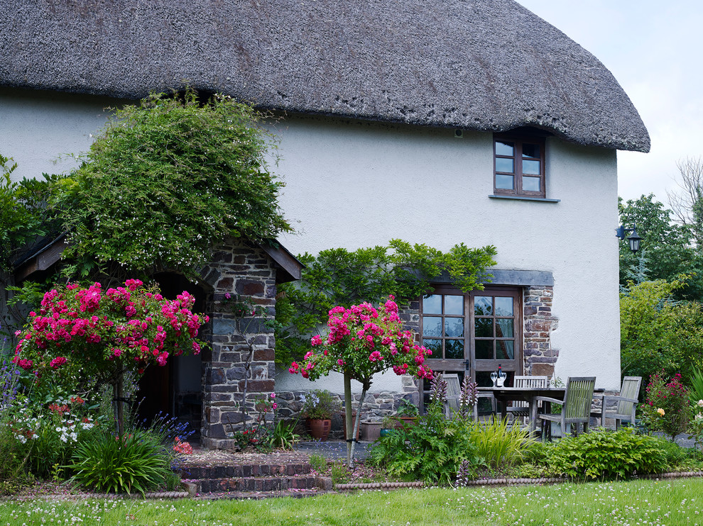 Rural Thatched Cottage Devon Farmhouse Exterior Devon by