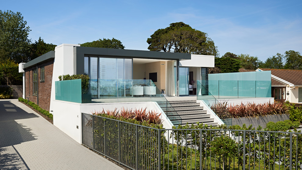 Inspiration for a contemporary house exterior in Dorset.