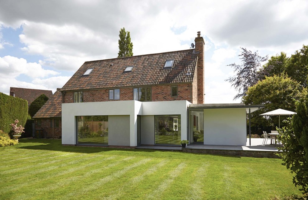 This is an example of a contemporary house exterior in Wiltshire.