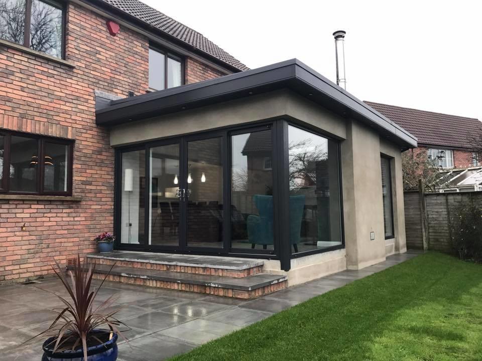 Inspiration for a medium sized contemporary house exterior in Belfast.