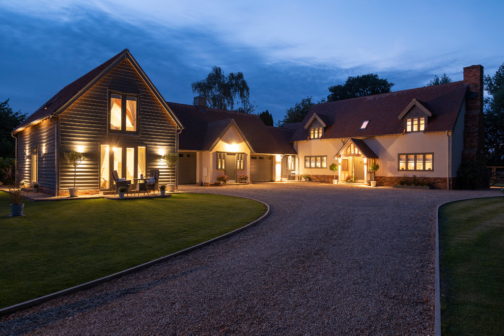 Inspiration for a country exterior home remodel in West Midlands