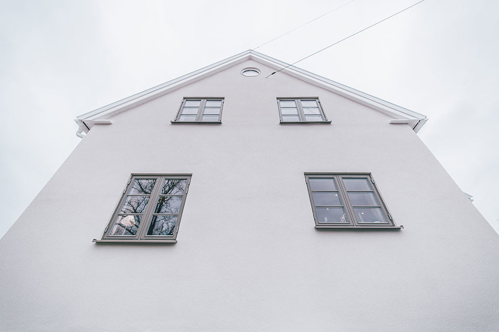 Photo of a scandi house exterior in Stockholm.