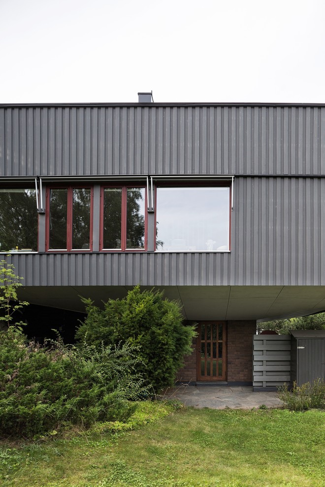 Foto på ett minimalistiskt hus