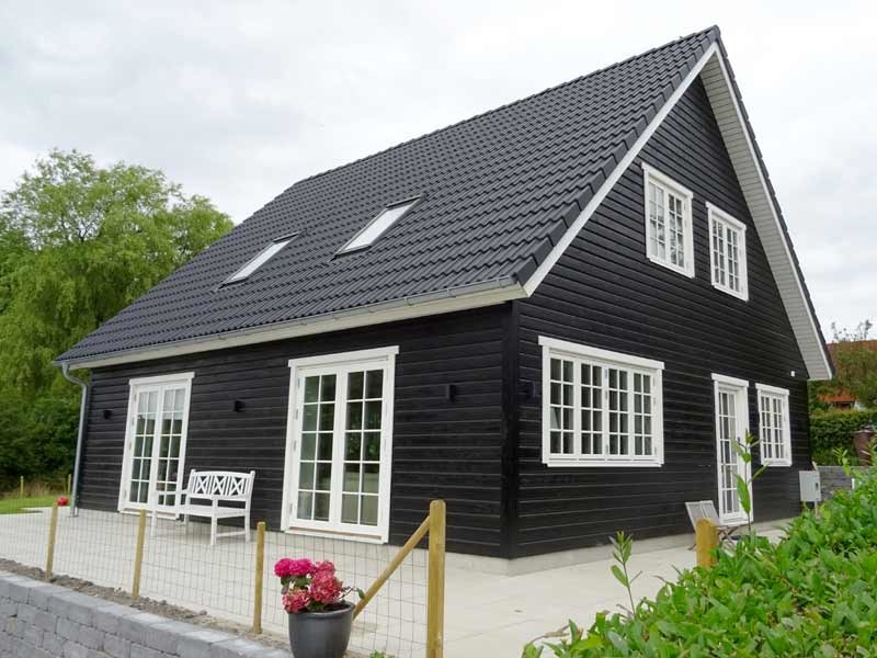 Immagine della facciata di una casa scandinava