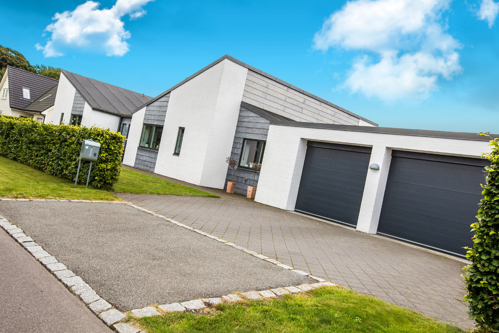 NASSAU Garageport i Model Classic dobbelt garage Modern Exterior