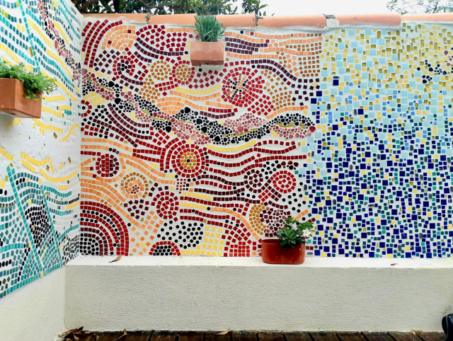 Décoration murale jardin - Mosaïque - Craftsman - Landscape - Paris - by  Casa Mila Salvador Canales | Houzz