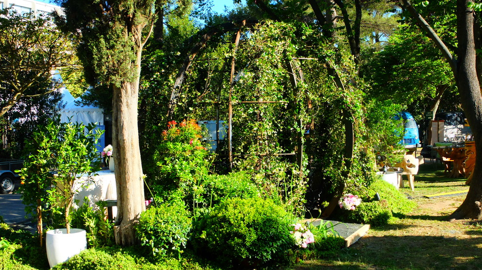 Aménagement d'un jardin romantique.