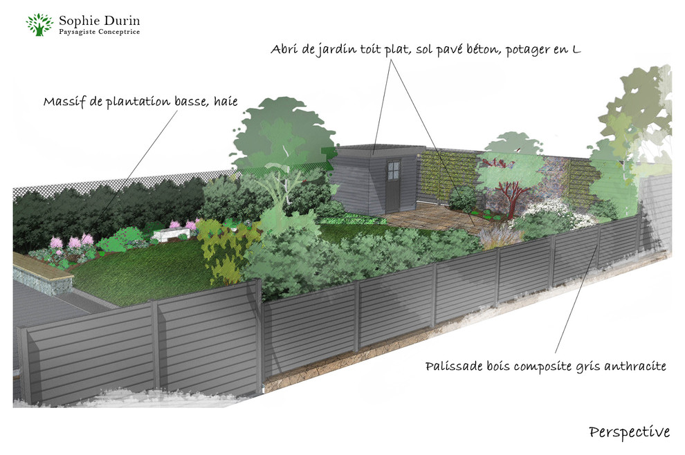 Immagine di un giardino shabby-chic style di medie dimensioni e dietro casa in estate