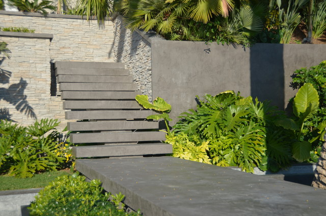 Le béton ciré dans vos jardins et terrasses - Moderne - Jardin - Nice - par  Calixtone | Houzz