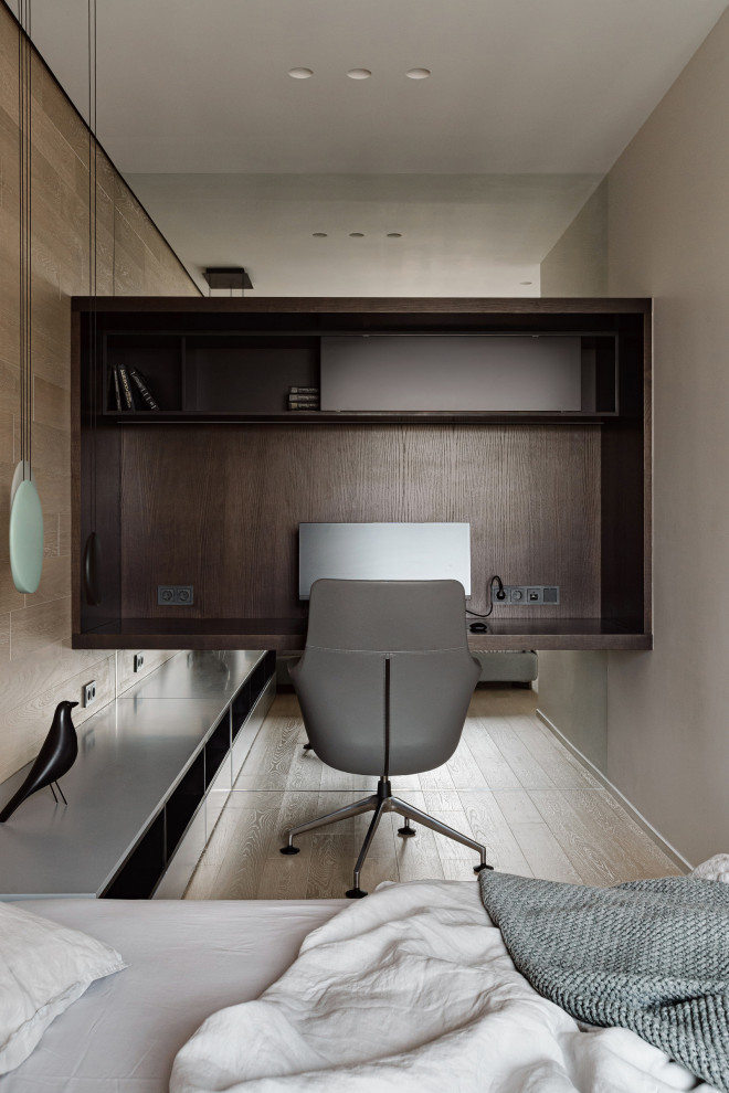 Свежая идея для дизайна: кабинет в современном стиле - отличное фото интерьера