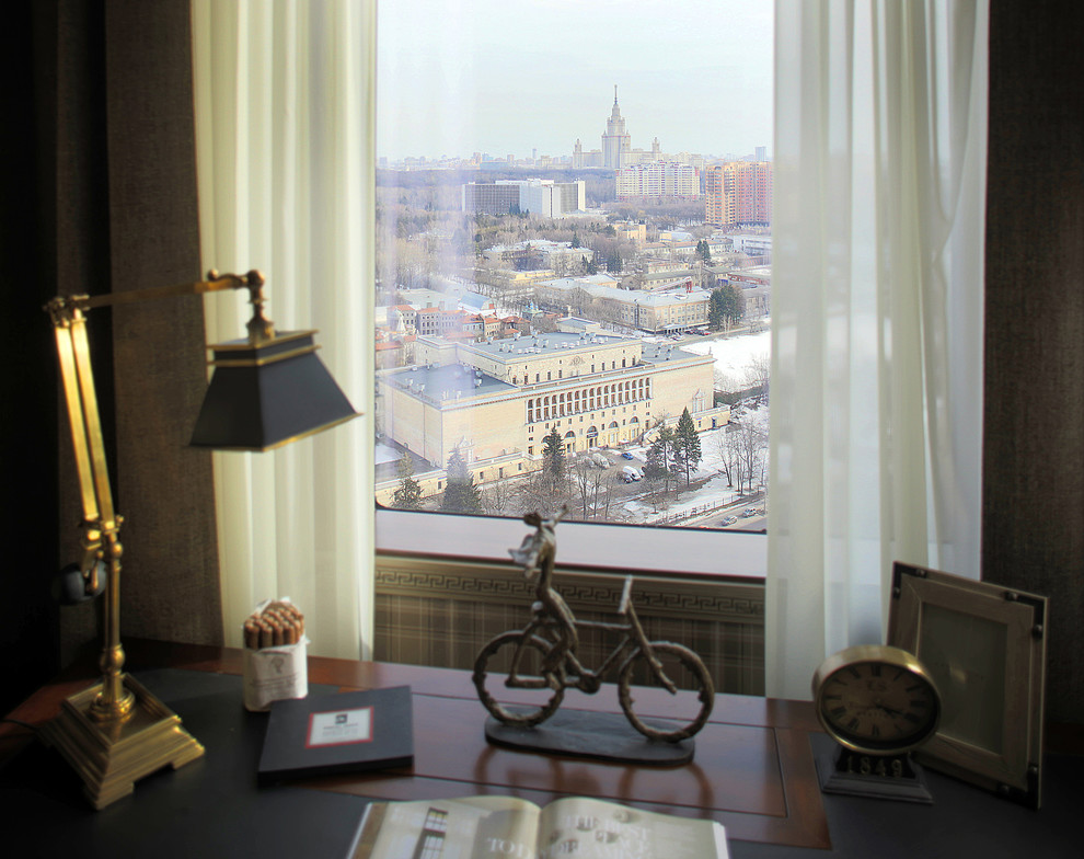 Classic home office in Moscow.