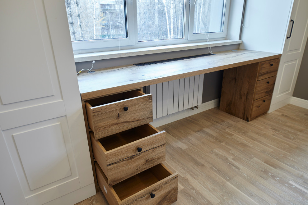 Inspiration pour un bureau design de taille moyenne.