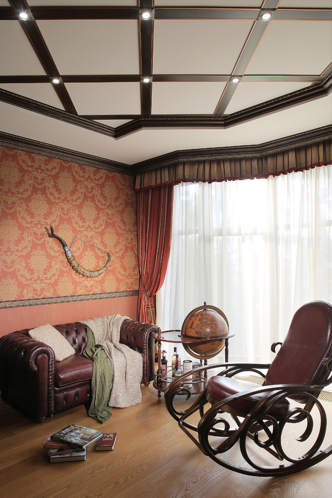 Источник вдохновения для домашнего уюта: кабинет среднего размера в классическом стиле