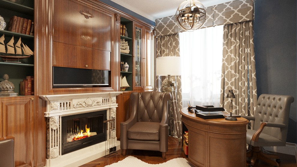 Example of a home office design in Moscow