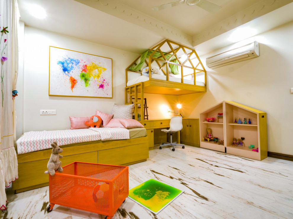 バンガロールにあるエクレクティックスタイルのおしゃれな子供部屋の写真