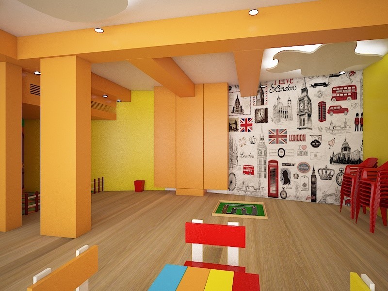 Example of an eclectic kids' room design in Kolkata