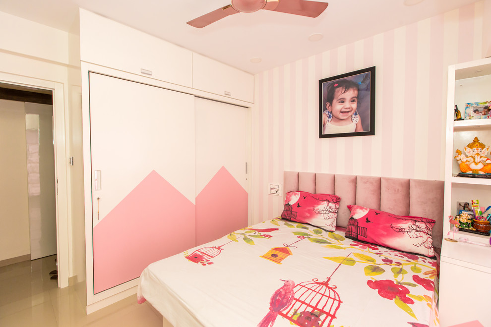 This is an example of a world-inspired kids' bedroom in Mumbai.
