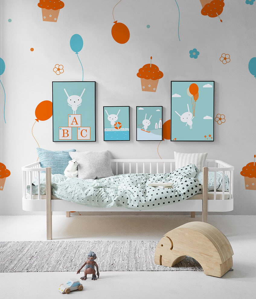 Inspiration for a modern kids' room remodel in London