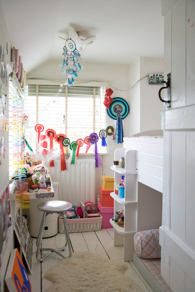 Inspiration for a small eclectic kids' bedroom remodel in London