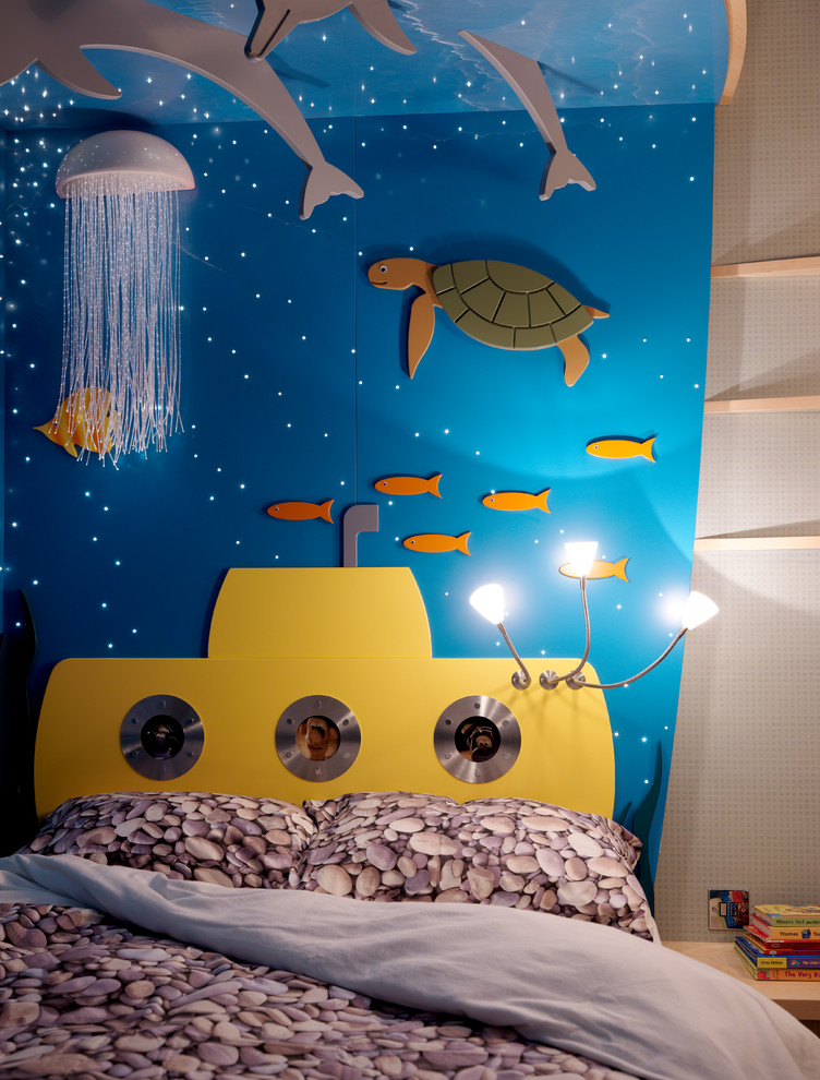 Design ideas for a medium sized contemporary children’s room in Cambridgeshire.