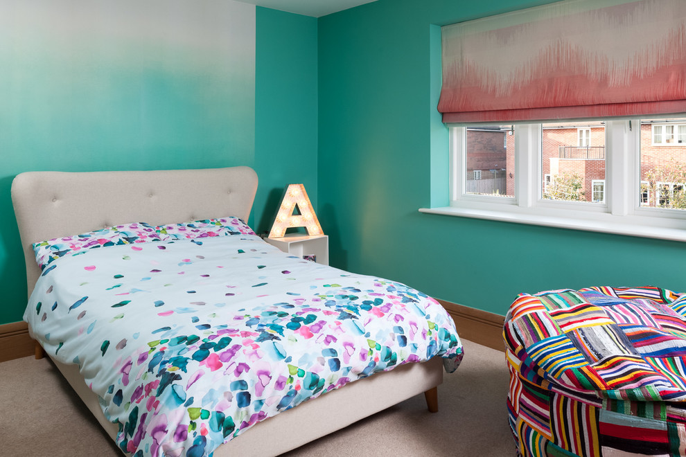Photo of a contemporary kids' bedroom in Kent.