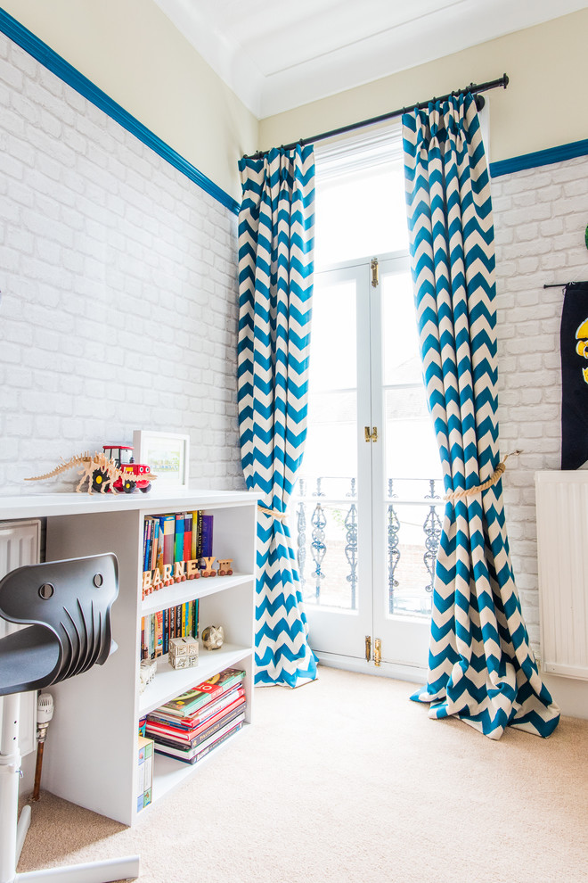 Inspiration for a contemporary kids' room remodel in London