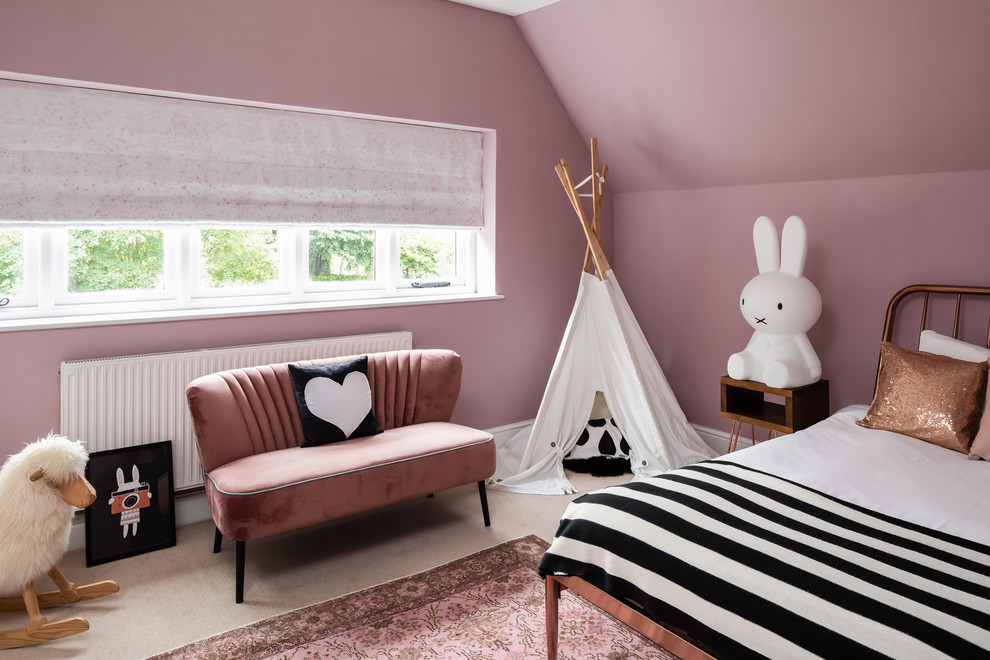 This is an example of a contemporary kids' bedroom in Kent.