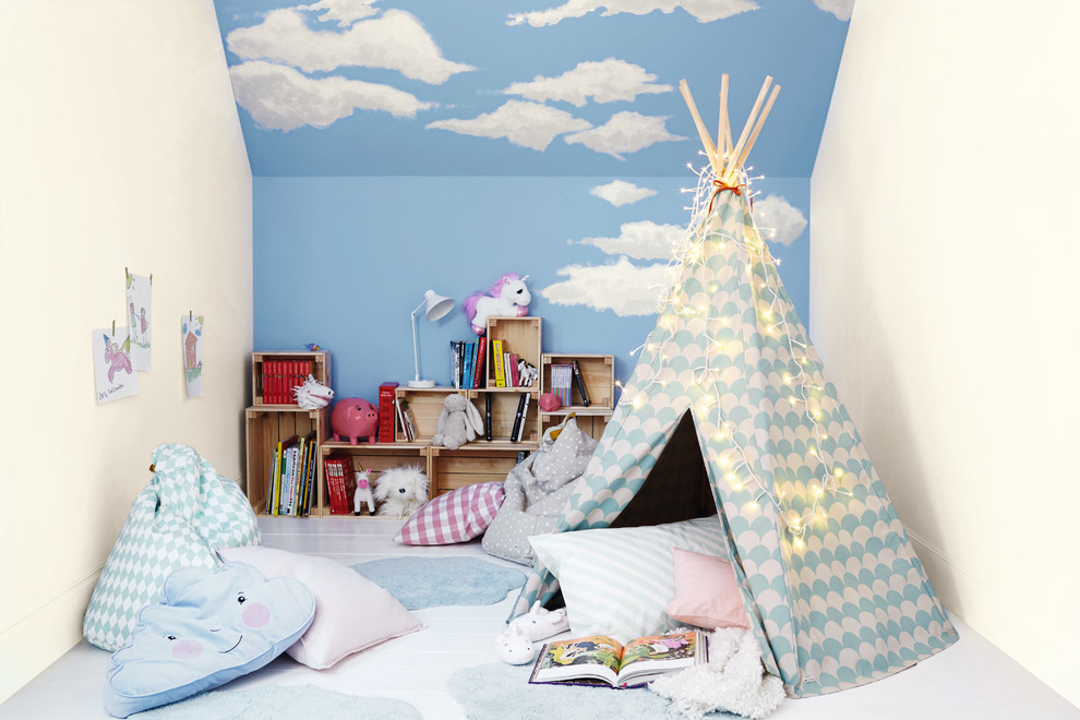 Contemporary kids' bedroom in Berkshire.