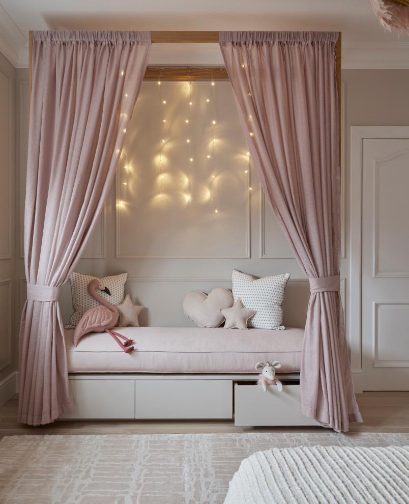 Design ideas for a classic kids' bedroom in Hertfordshire.