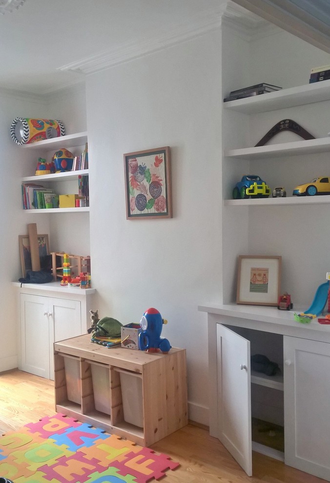Inspiration for a mid-sized victorian kids' room remodel in London