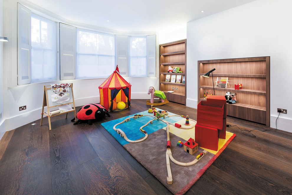 Modern kids' bedroom in London.